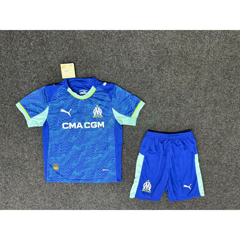 Camiseta Olympique Marsella 3ª Equipación 2025/2026 Azul Niño Kit