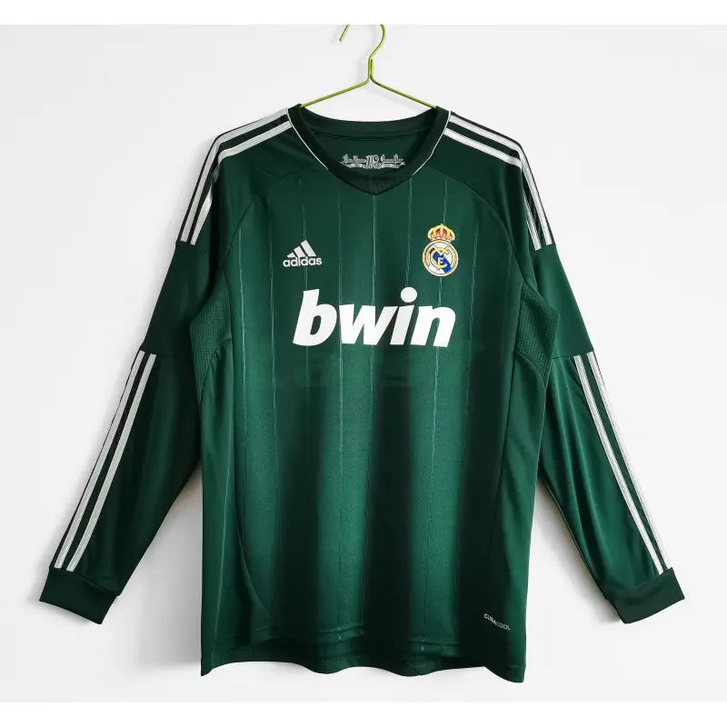 Camiseta Real Madrid 3ª Equipación Retro 2012/13 ML Verde Camiseta Real Madrid 3ª Equipación Retro 2012/13 ML Verde
