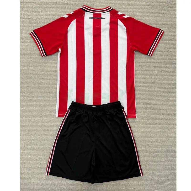Camiseta Sunderland AFC 1ª Equipación 2025/2026 Rojo/Blanco Niño Kit