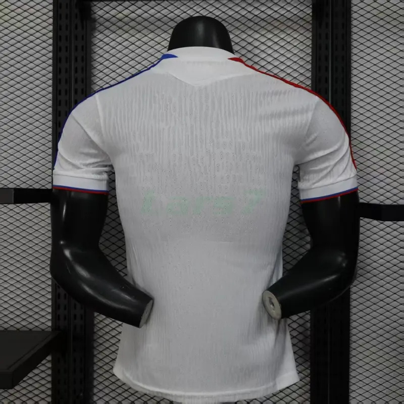 Camiseta Crystal Palace FC 2ª Equipación 2025/2026 Blanco/Azul/Rojo (EDICIÓN JUGADOR)