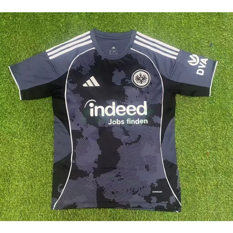 Camiseta Eintracht Fráncfort 3ª Equipación 2025/2026 Negro/Gris
