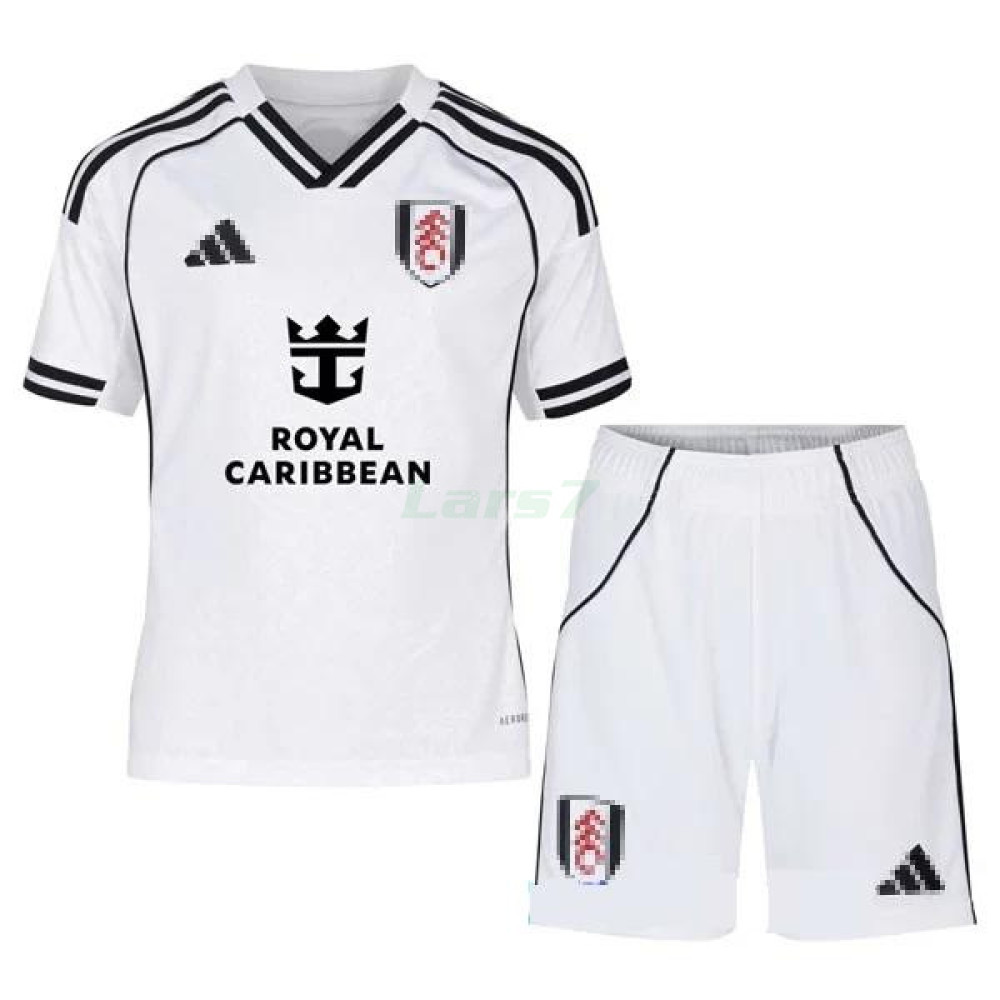 Camiseta Fulham F.C. 1ª Equipación 2025/2026 Blanco Niño Kit