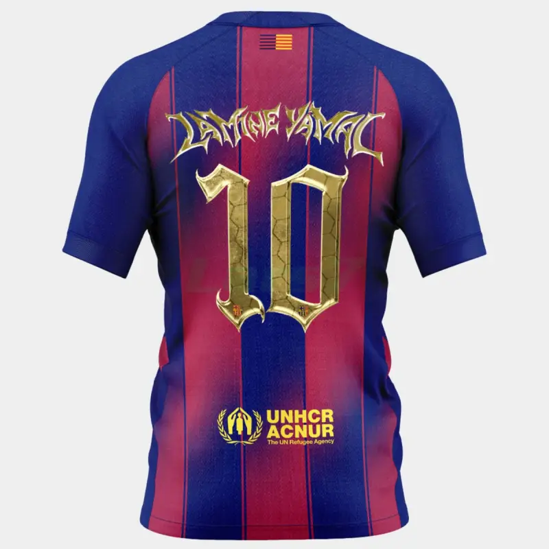 Camiseta Lamine Yamal 10 Barcelona 1ª Equipación 2025/2026 Edición Trofeo Kopa
