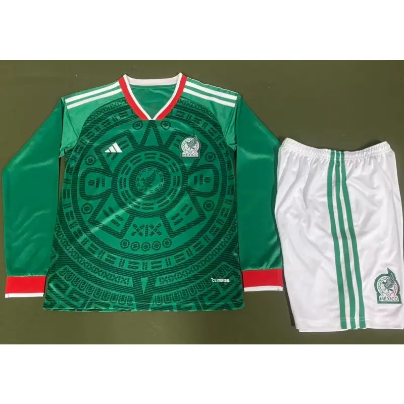 Camiseta México 1ª Equipación 2025/2026 ML Verde Niño Kit