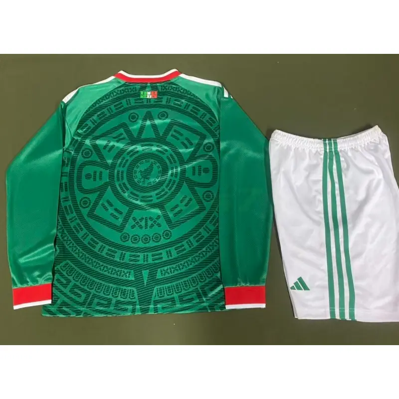 Camiseta México 1ª Equipación 2025/2026 ML Verde Niño Kit