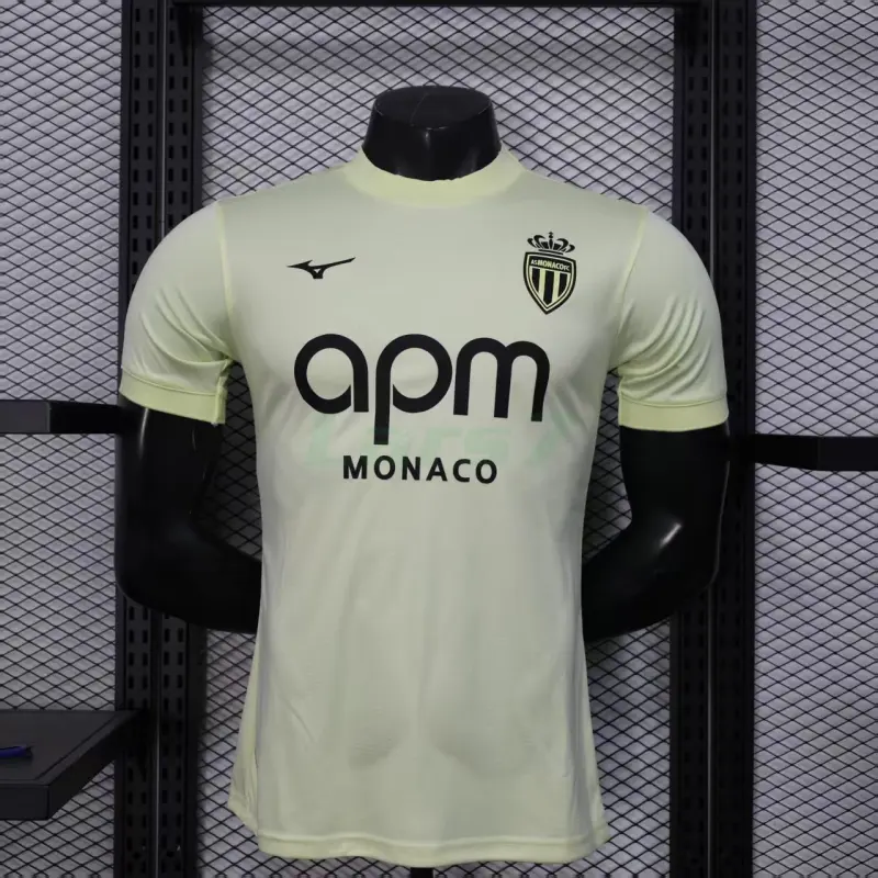 Camiseta Monaco 3ª Equipación 2025/2026 Amarillo Claro (EDICIÓN JUGADOR)