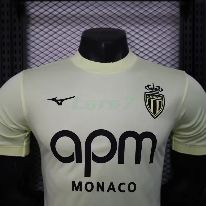 Camiseta Monaco 3ª Equipación 2025/2026 Amarillo Claro (EDICIÓN JUGADOR)