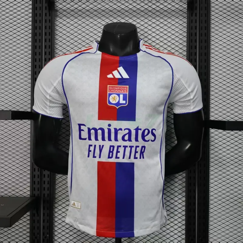 Camiseta Olympique De Lyon 1ª Equipación 2025/2026 Blanco (EDICIÓN JUGADOR)