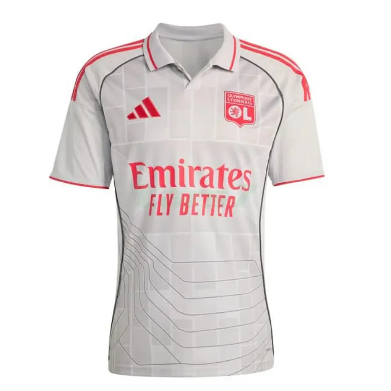 Camiseta Olympique De Lyon 3ª Equipación 2025/2026 Gris