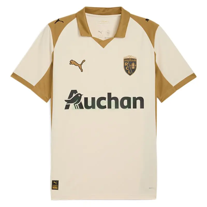 Camiseta RC Lens 3ª Equipación 2025/2026 Blanco/Marrón