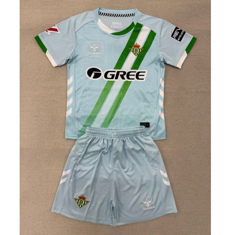 Camiseta Real Betis 2ª Equipación 2025/2026 Azul Claro con Parche La Liga