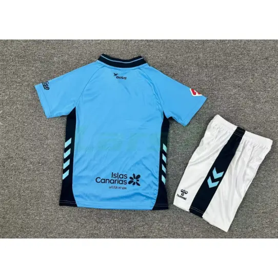 Camiseta Las Palmas 2ª Equipación 2025/2026 Azul Niño Kit con Parche La Liga