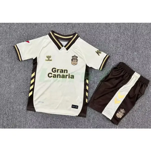 Camiseta Las Palmas 3ª Equipación 2025/2026 Beige Niño Kit con Parche La Liga