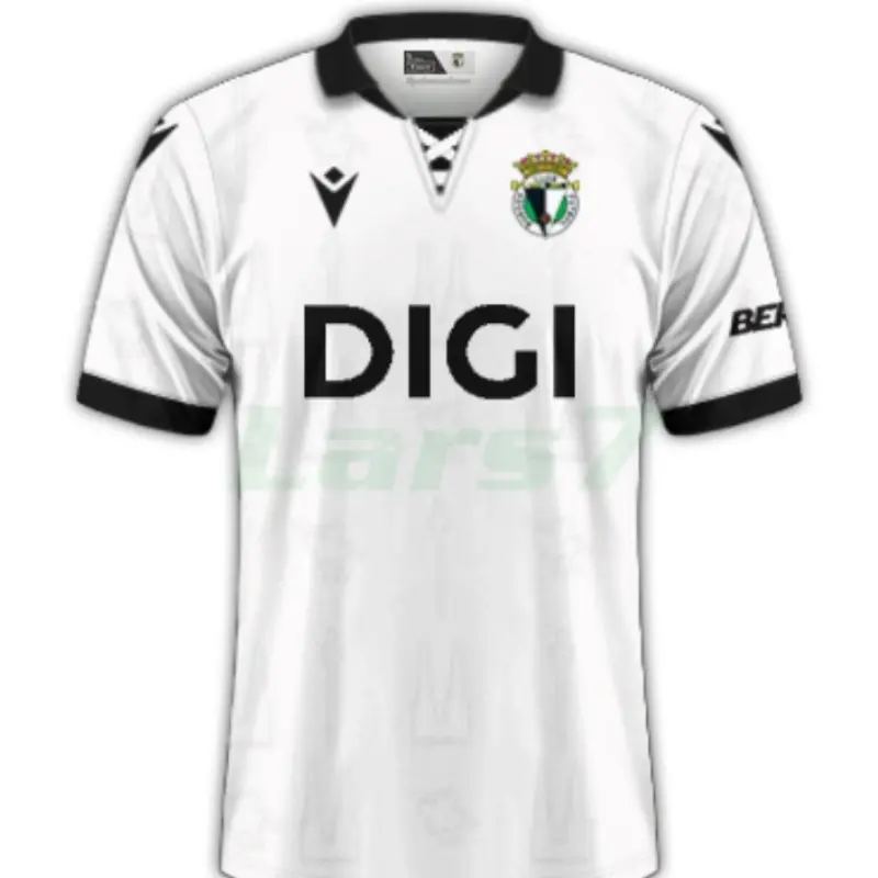 Camiseta Burgos CF 1ª Equipación 2025/2026 Blanco/Negro Camiseta Burgos CF 1ª Equipación 2025/2026 Blanco/Negro