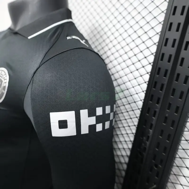 Camiseta Manchester City 2ª Equipación 2025/2026 ML Negro (EDICIÓN JUGADOR)