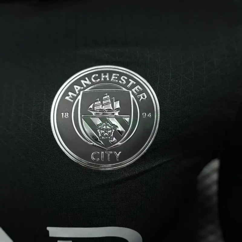 Camiseta Manchester City 2ª Equipación 2025/2026 ML Negro (EDICIÓN JUGADOR)