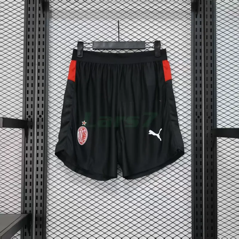 Pantalón Corto AC Milan 1ª Equipación 2025/2026 Negro (EDICIÓN JUGADOR)