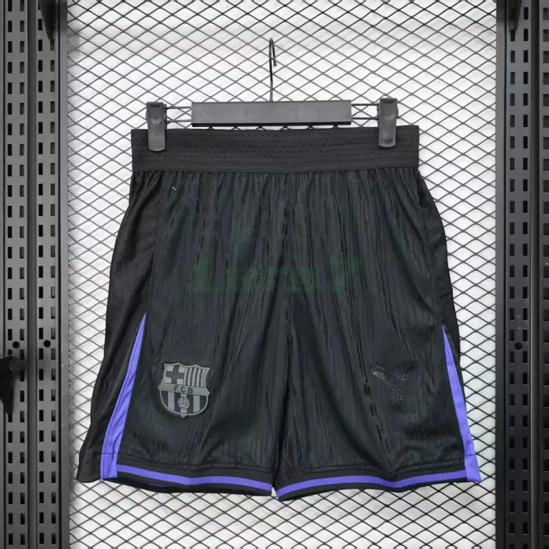 Pantalón Corto Barcelona x Kobe Bryant Pre-Match 2025/2026 Negro/Morado (EDICIÓN JUGADOR)