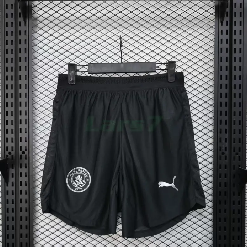 Pantalón Corto Manchester City 2ª Equipación 2025/2026 Negro (EDICIÓN JUGADOR)