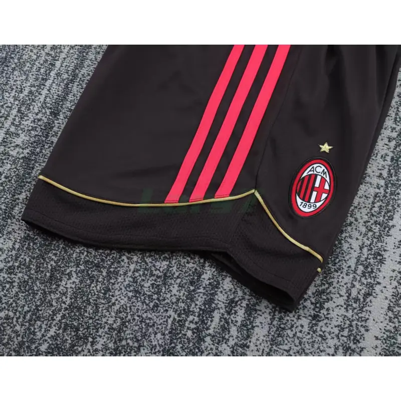 Camiseta AC Milan 1ª Equipación Retro 2006/07 ML Rojo/Negro Niño Kit
