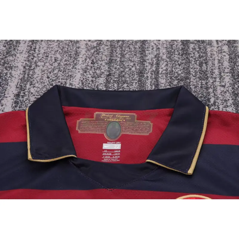 Camiseta Arsenal 3ª Equipación Retro 2007/08 Rojo Oscuro/Negro Niño Kit