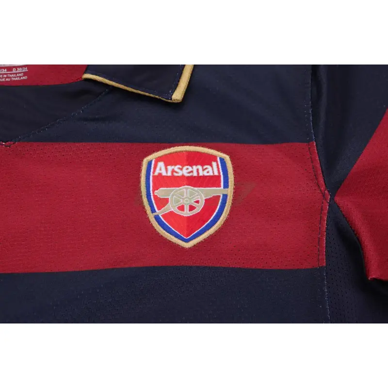 Camiseta Arsenal 3ª Equipación Retro 2007/08 Rojo Oscuro/Negro Niño Kit