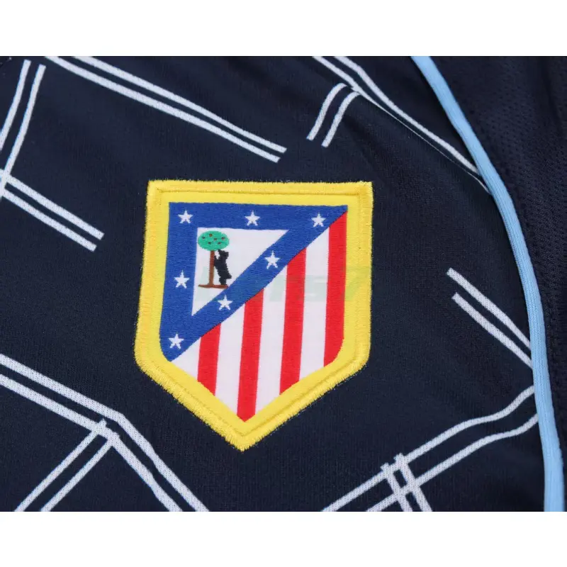 Camiseta Atlético de Madrid 2ª Equipación Retro 2004/05 ML Azul Marino Niño Kit