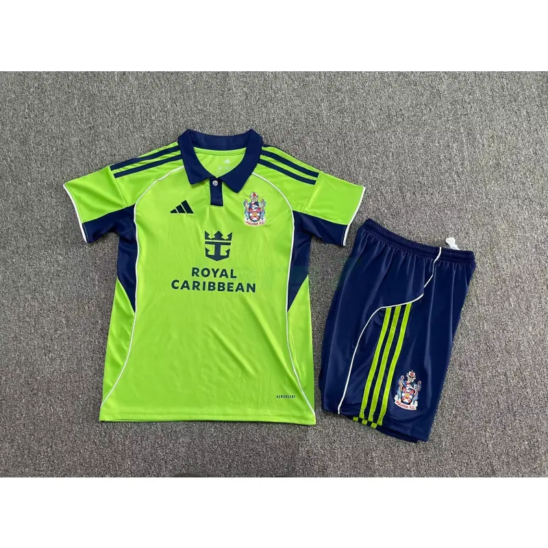 Camiseta Fulham F.C. 2ª Equipación 2025/2026 Verde Niño Kit