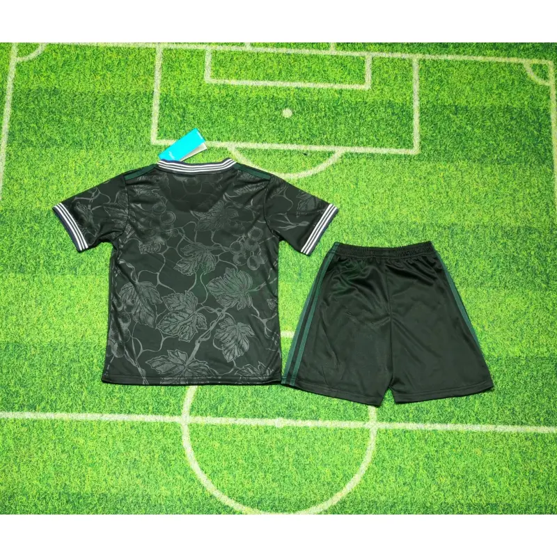 Camiseta Juventus 3ª Equipación 2025/26 Negro Niño Kit