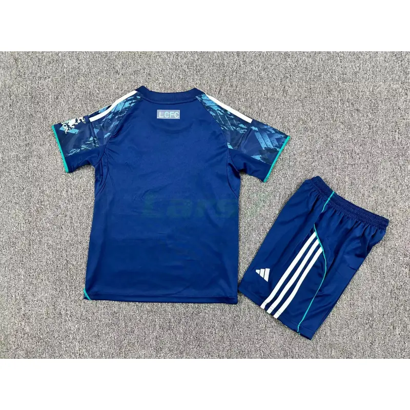 Camiseta Leicester City 2ª Equipación 2025/2026 Azul Niño Kit