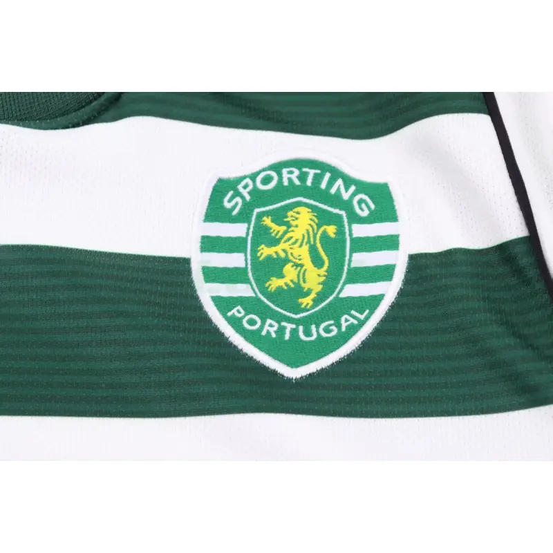 Camiseta Lisboa 1ª Equipación Retro 2001/03 ML Blanco/Verde Niño Kit