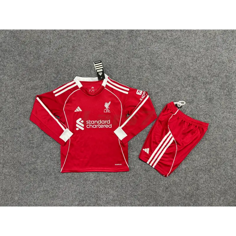 Camiseta Liverpool 1ª Equipación 2025/2026 ML Rojo Niño Kit
