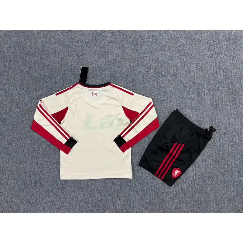 Camiseta Liverpool 2ª Equipación 2025/2026 ML Blanco Niño Kit