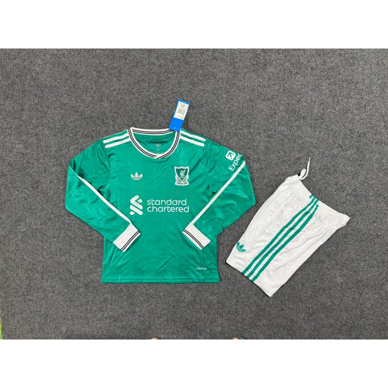 Camiseta Liverpool 3ª Equipación 2025/2026 ML Verde Niño Kit
