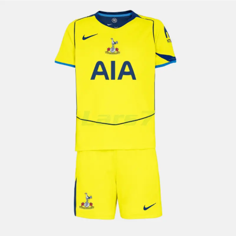 Camiseta Tottenham Hotspur 3ª Equipación 2025/2026 Amarillo Niño Kit