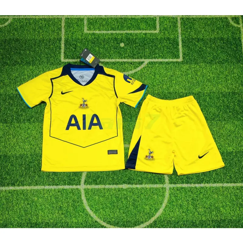 Camiseta Tottenham Hotspur 3ª Equipación 2025/2026 Amarillo Niño Kit