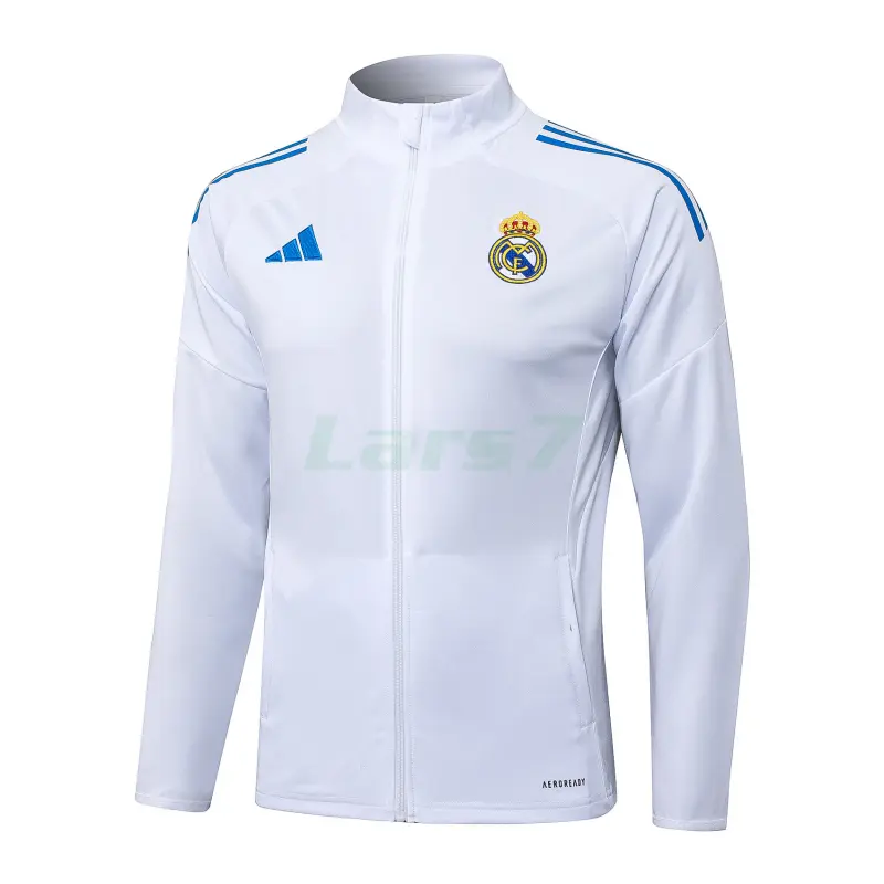 Chaqueta Real Madrid 2025/2026 Blanco/Azul Chaqueta Real Madrid 2025/2026 Blanco/Azul