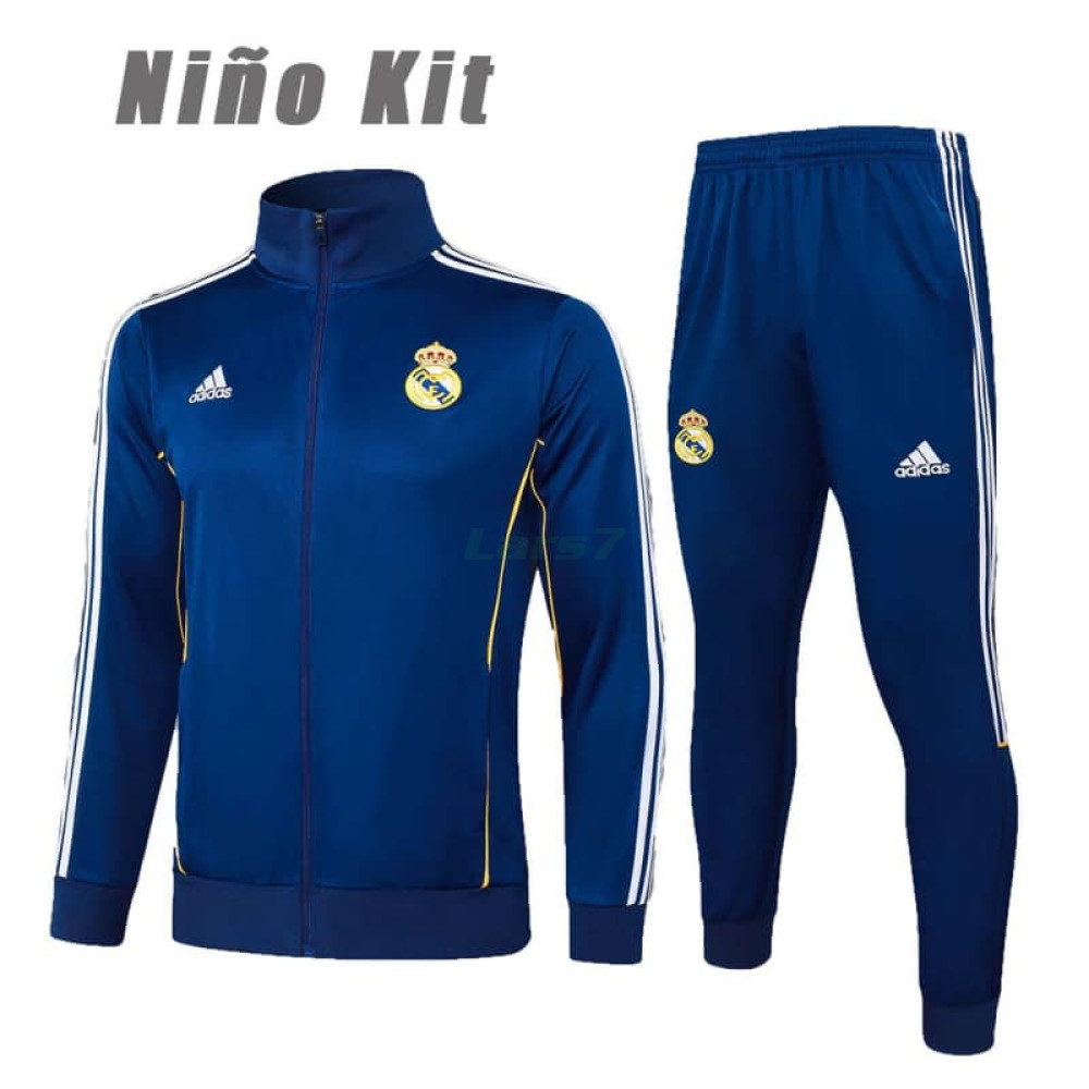 Chandal Real Madrid 2025/2026 Niño Azul Real Chandal Real Madrid 2025/2026 Niño Azul Real