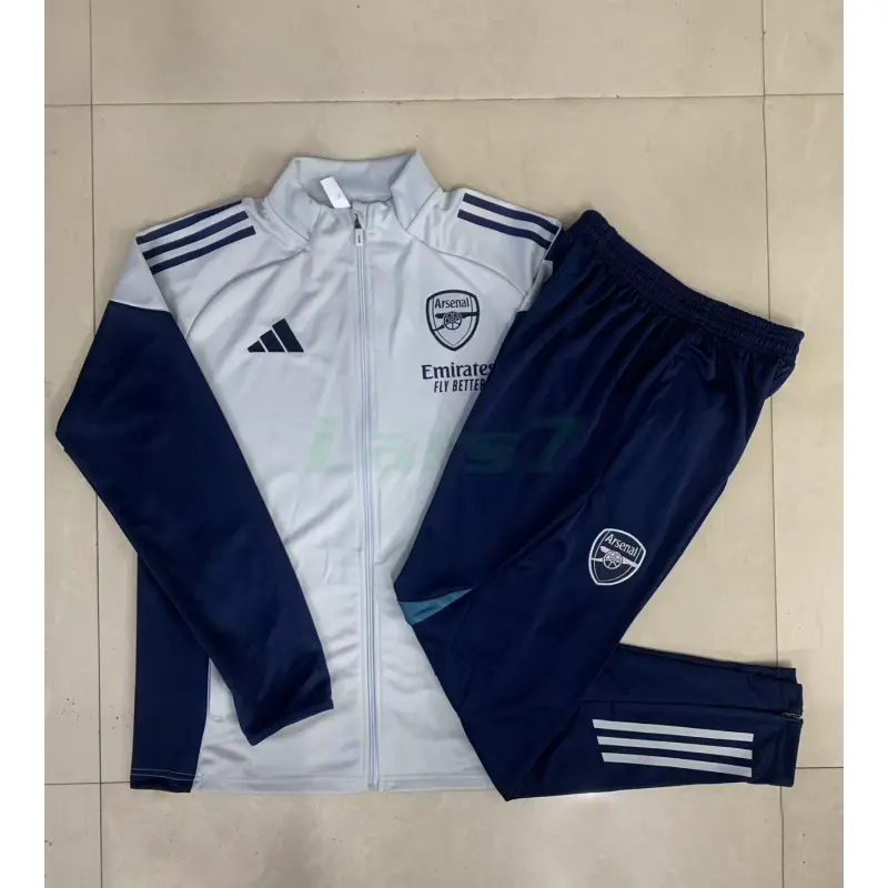 Chandal Arsenal 2025/2026 Gris Claro/Azul Oscuro Chandal Arsenal 2025/2026 Gris Claro/Azul Oscuro