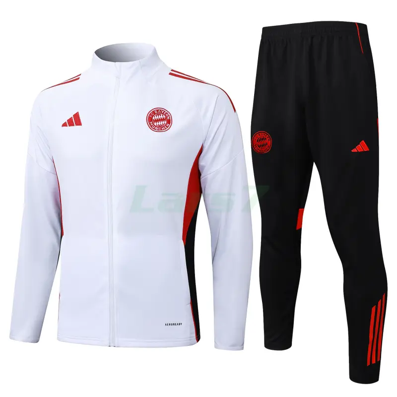 Chandal Bayern Múnich 2025/2026 Blanco/Negro/Rojo