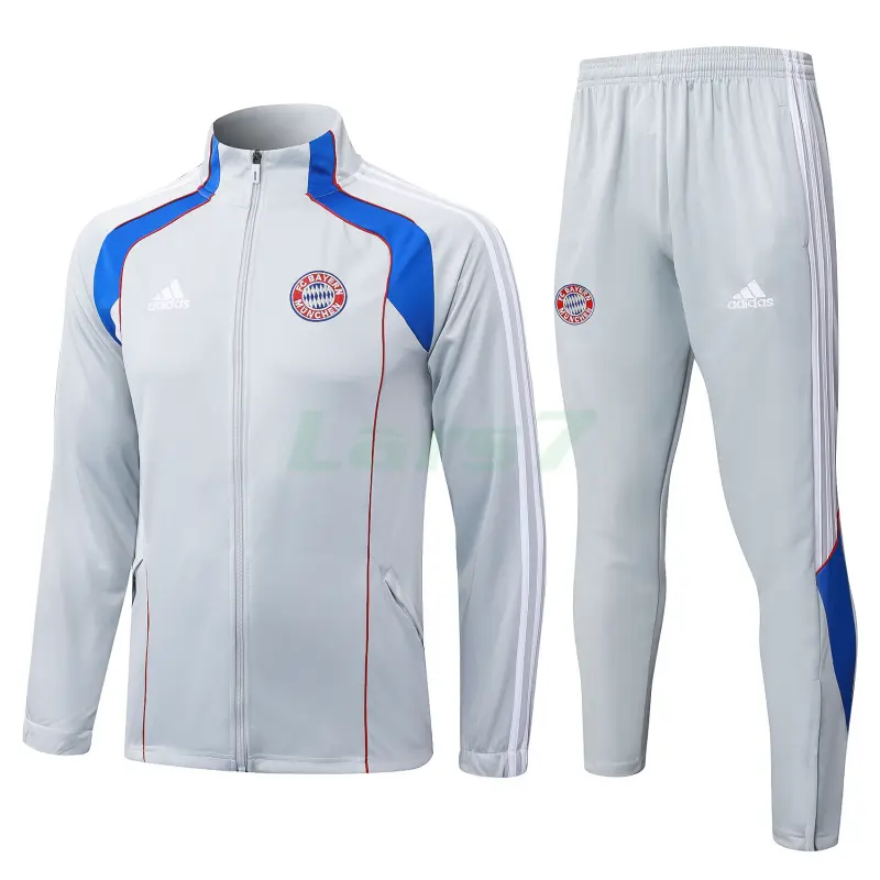Chaqueta Bayern Múnich 2025/2026 Gris Claro/Azul Chaqueta Bayern Múnich 2025/2026 Gris Claro/Azul