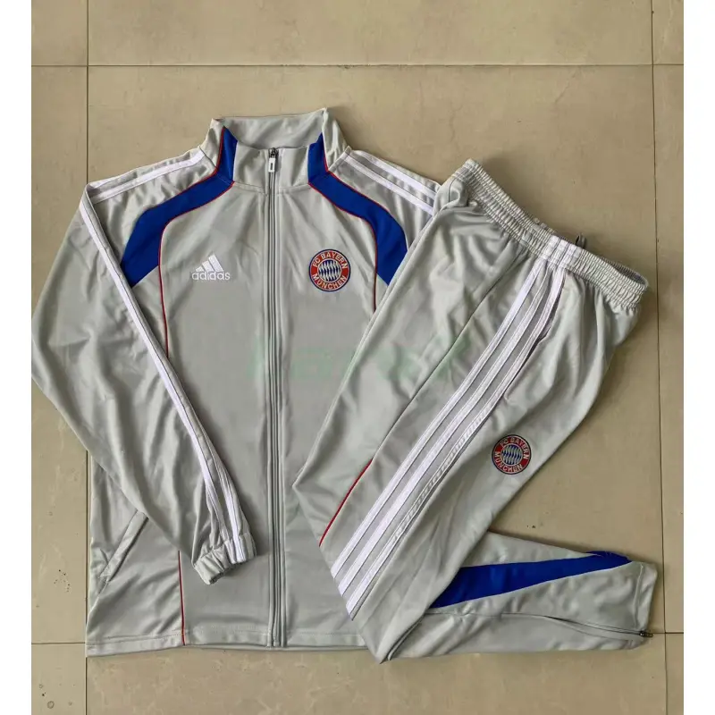 Chaqueta Bayern Múnich 2025/2026 Gris Claro/Azul Chaqueta Bayern Múnich 2025/2026 Gris Claro/Azul