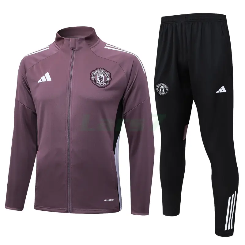 Chaqueta Manchester United 2025/2026 Morado Grisáceo Chaqueta Manchester United 2025/2026 Morado Grisáceo