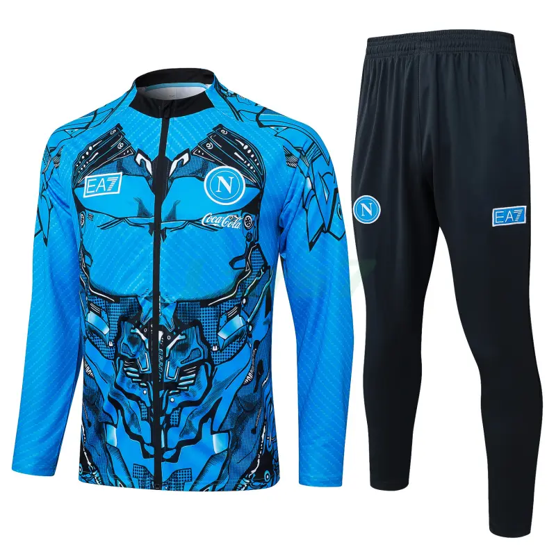 Chaqueta Napoli 2025/2026 Azul con Estampado Chaqueta Napoli 2025/2026 Azul con Estampado