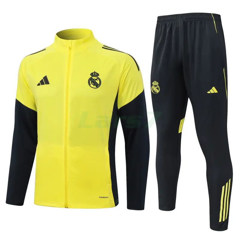 Chaqueta Real Madrid 2025/2026 Amarillo/Negro Chaqueta Real Madrid 2025/2026 Amarillo/Negro