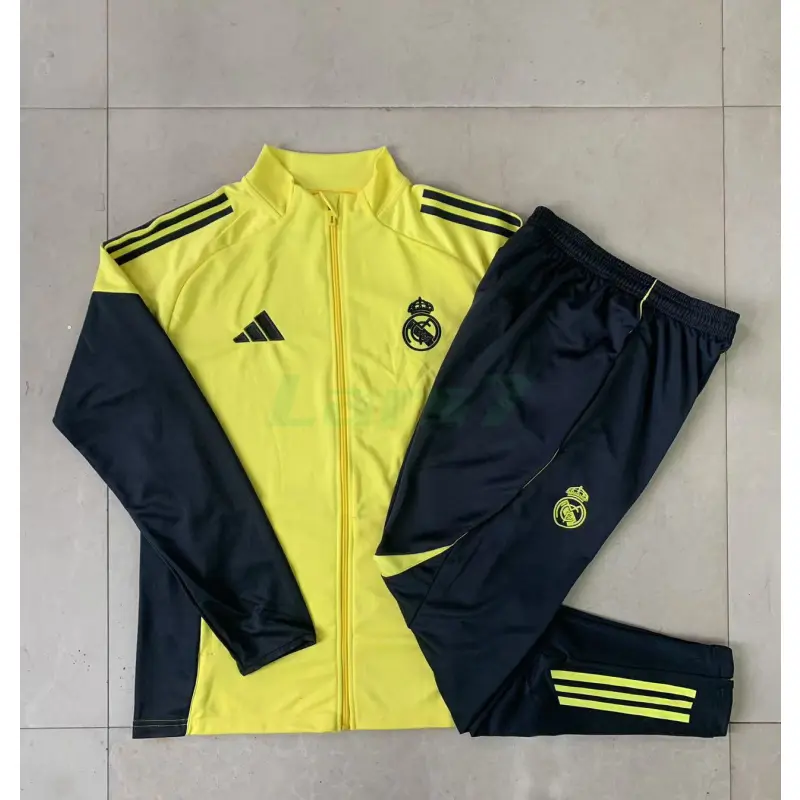Chaqueta Real Madrid 2025/2026 Amarillo/Negro Chaqueta Real Madrid 2025/2026 Amarillo/Negro