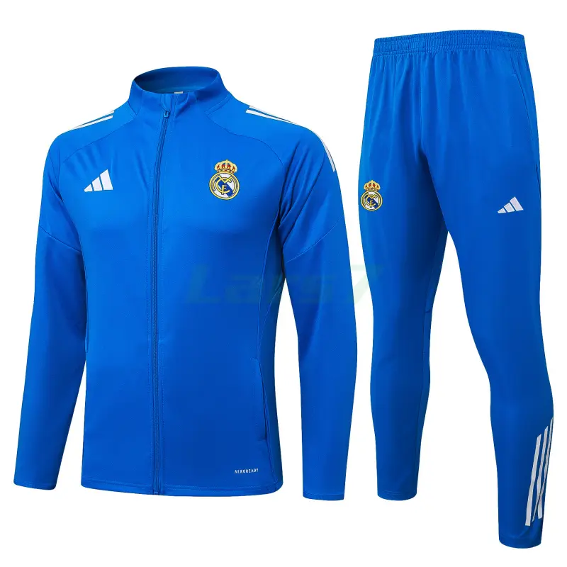 Chaqueta Real Madrid 2025/2026 Azul/Rayas Blancas Chaqueta Real Madrid 2025/2026 Azul/Rayas Blancas
