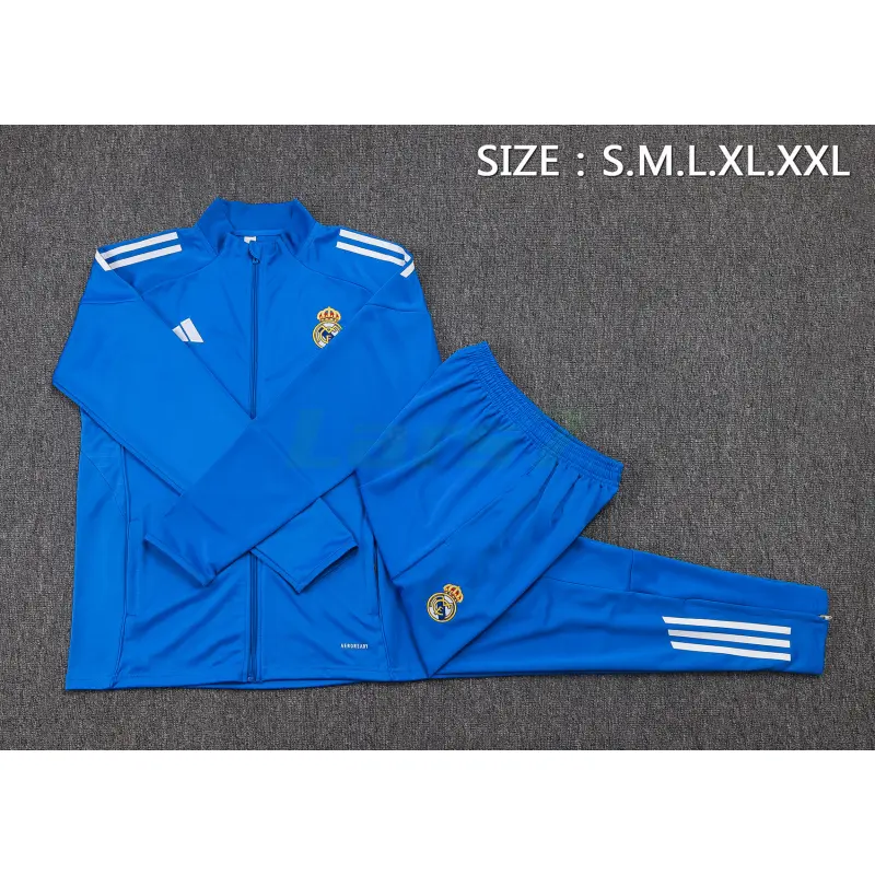 Chaqueta Real Madrid 2025/2026 Azul/Rayas Blancas Chaqueta Real Madrid 2025/2026 Azul/Rayas Blancas