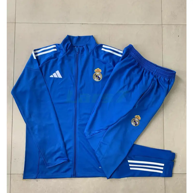 Chaqueta Real Madrid 2025/2026 Azul/Rayas Blancas Chaqueta Real Madrid 2025/2026 Azul/Rayas Blancas