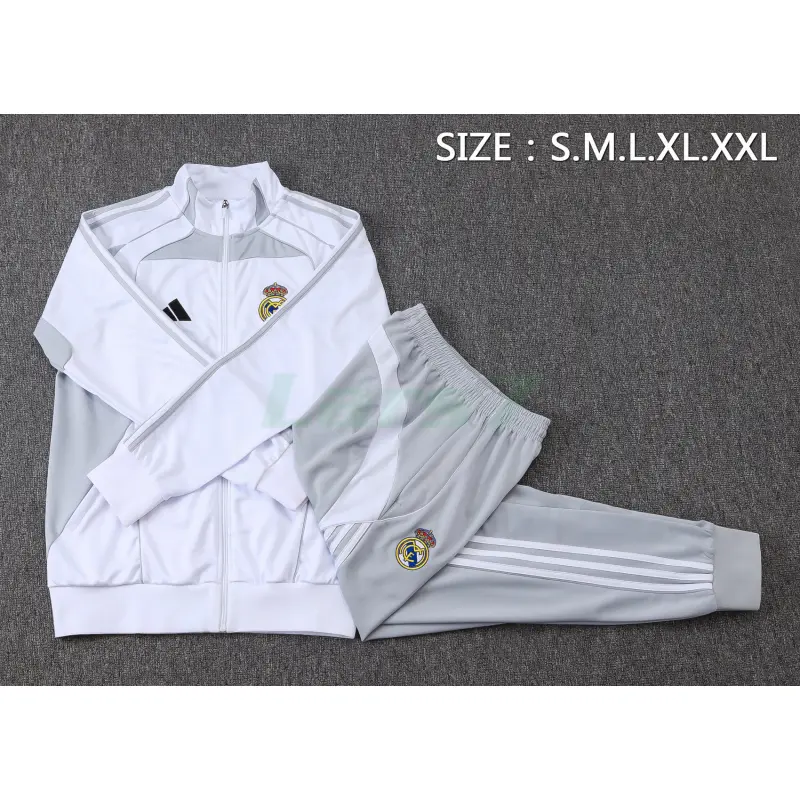 Chandal Real Madrid 2025/2026 Blanco/Gris